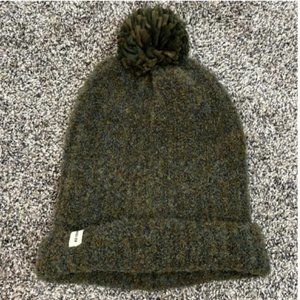 COPY - REI green and blue Pom Pom winter hat one size